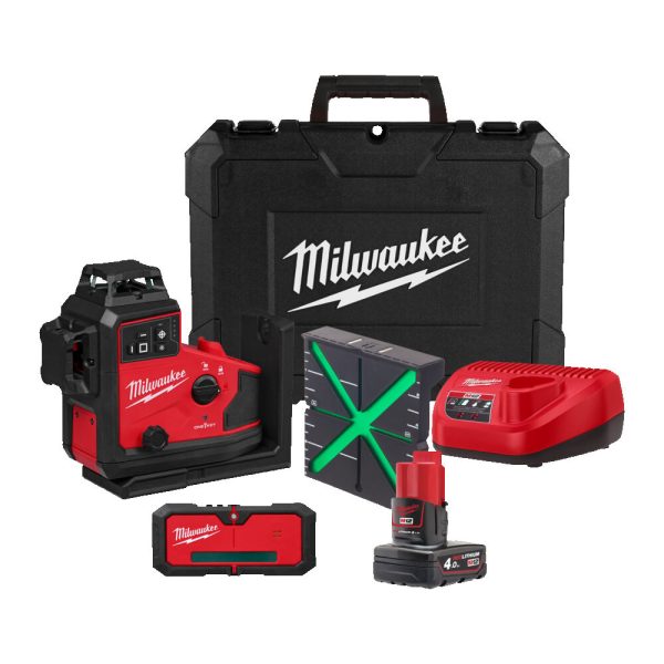MILWAUKEE M12™ A3PLO-401C ΠΡΑΣΙΝΟ LASER 360° - Image 2