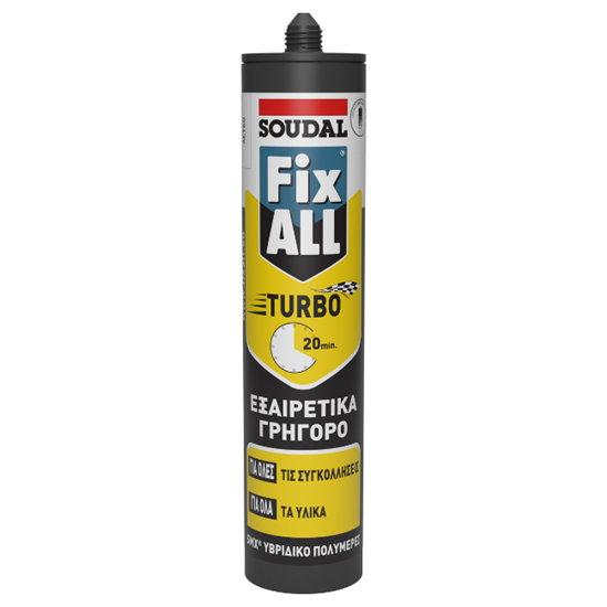 SOUDAL Fix All Turbo Συγκολλητικό 20' λευκό 290ml