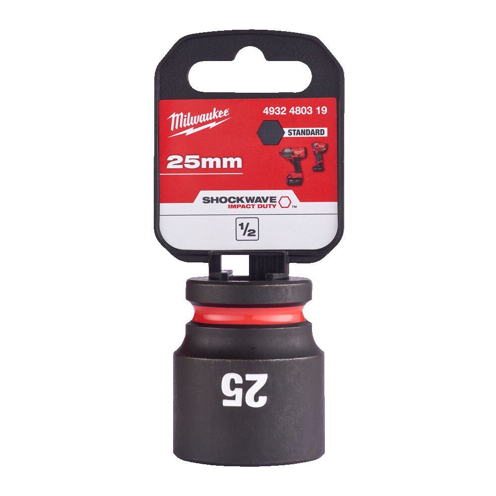 MILWAUKEE ½” SHOCKWAVE™ ΚΑΡΥΔΑΚΙ ΚΡΟΥΣΗΣ 25mm