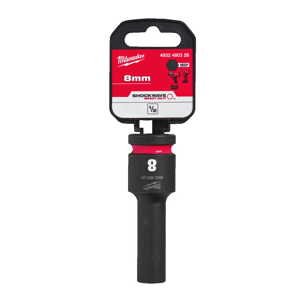 MILWAUKEE ½” SHOCKWAVE™ ΜΑΚΡΥ ΚΑΡΥΔΑΚΙ ΚΡΟΥΣΗΣ 8mm