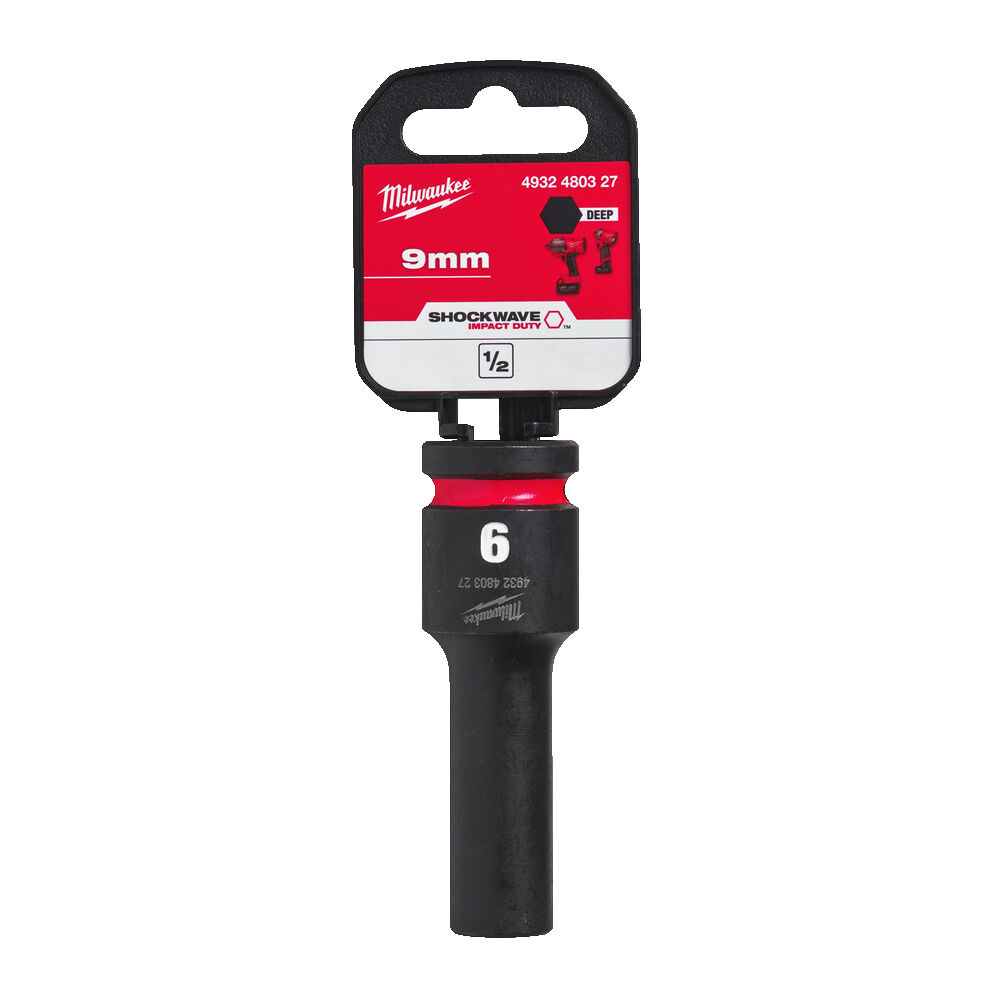 MILWAUKEE ½” SHOCKWAVE™ ΜΑΚΡΥ ΚΑΡΥΔΑΚΙ ΚΡΟΥΣΗΣ 9mm