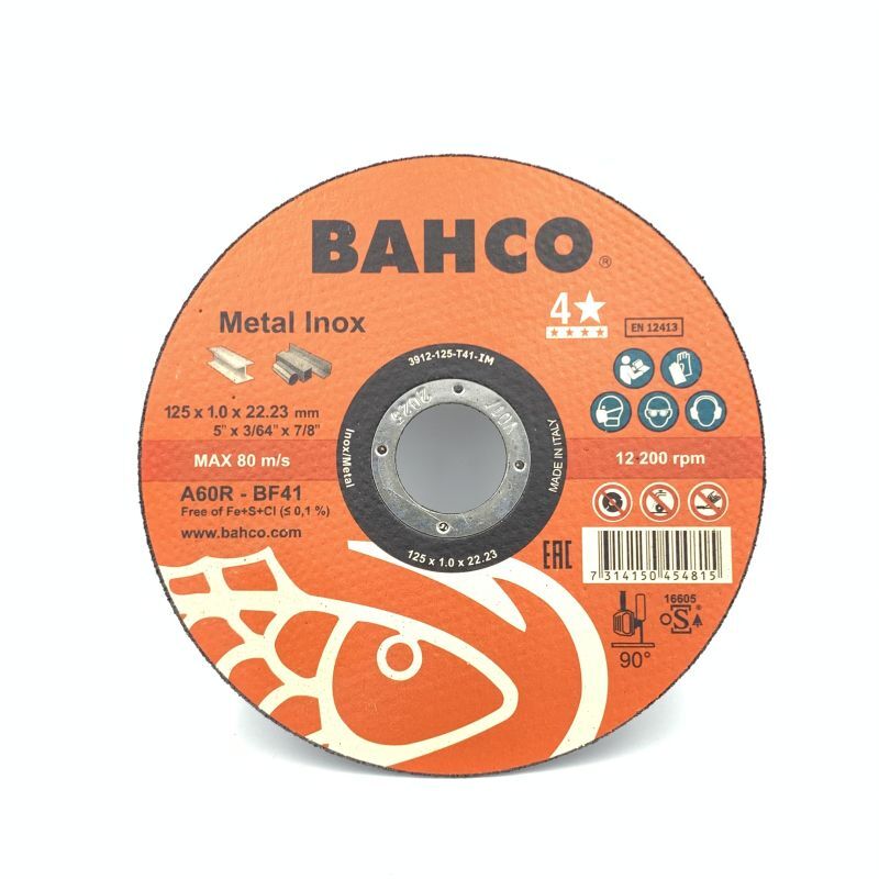 BAHCO Δίσκος Κοπής 125x1x22.23mm Inox Metal