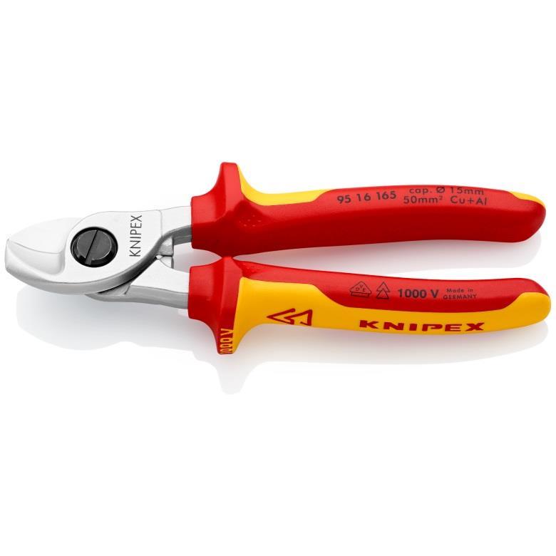 KNIPEX Κόφτης Καλωδίων Με Βαριά Μόνωση 1000V No165mm