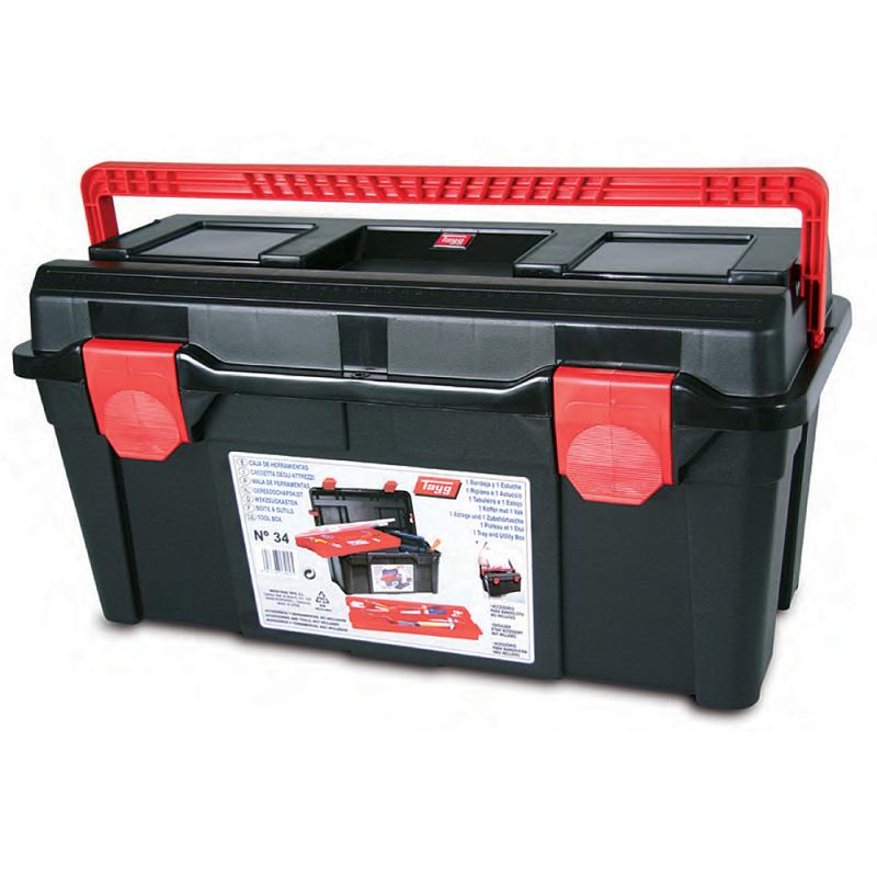 TAYG N35 Εργαλειοθήκη 4 Κουμπωμάτων Με Ταμπακιέρα Εταζέρα