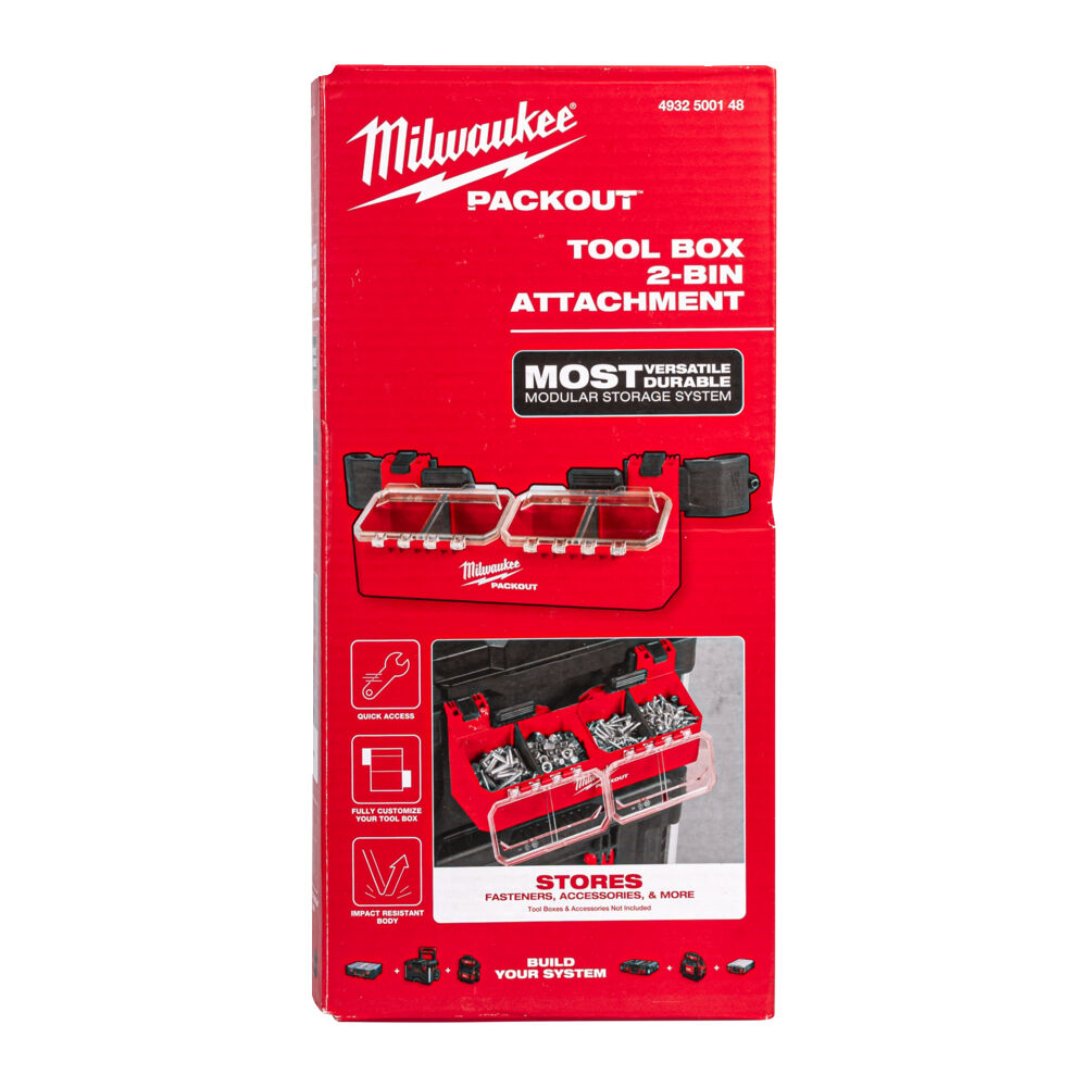 MILWAUKEE PACKOUT ΠΡΟΣΑΡΤΗΜΑ 2 ΔΟΧΕΙΩΝ ΑΠΟΘΗΚΕΥΣΗΣ ΓΙΑ ΕΡΓΑΛΕΙΟΘΗΚΗ - Image 4